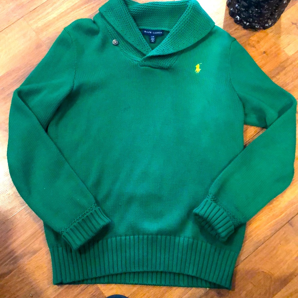 Ralph Lauren sz L Kelly green sweater